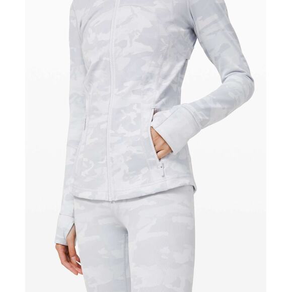 Lululemon Define Jacket *Luxtreme Incognito Camo Jacquard Alpine White Starlight - Picture 5 of 5